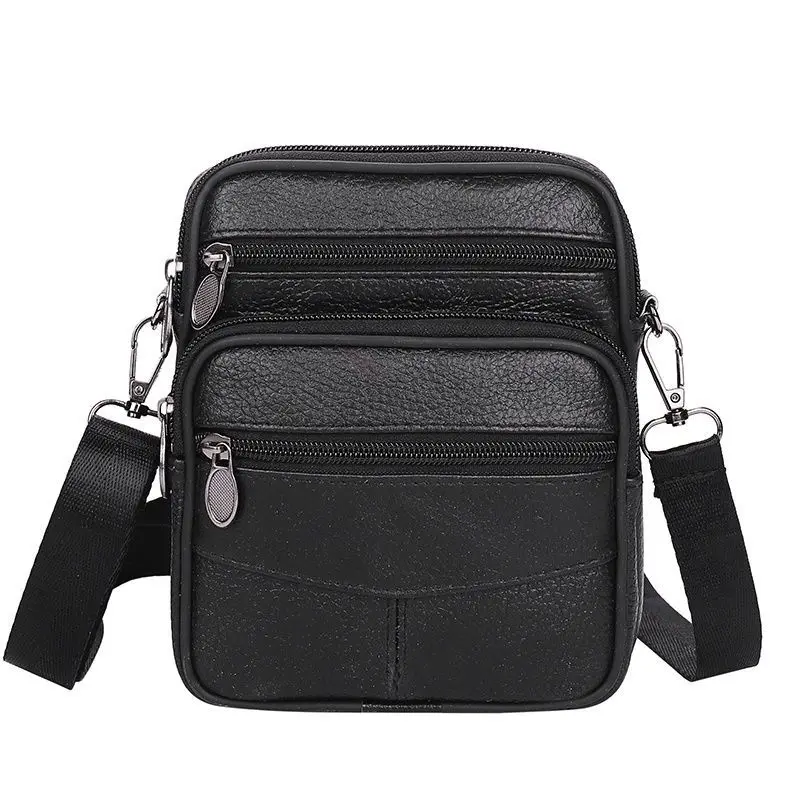 Men&#39;s Genuine Leather Crossbody Shoulder Bags High Quality Tote Fashion Business - £21.66 GBP