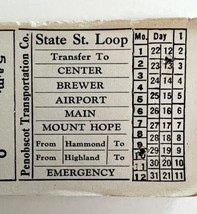 Railway Transfer Tickets Maine Penobscot Transportation State Street Loo... - $19.99