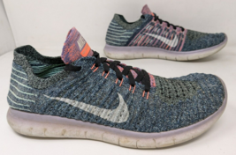 Nike Womens Free RN Flyknit 831070-004 2016 Blue Running Shoes Sneakers ... - £22.01 GBP