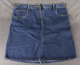 EUC Ladies Bill Blass Designer Brand Size 16 Blue Jean Denim Skirt 100% Cotton - £16.30 GBP