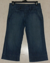 Excellent Womens Lucky Brand Distressed Blue J EAN Denim Capri Pant Size 8/29 - £24.91 GBP