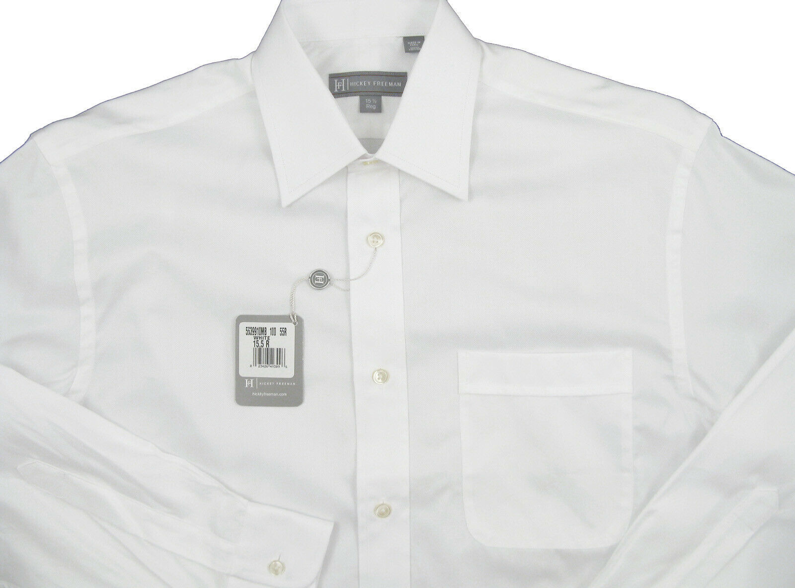 NEW $155 Hickey Freeman Crisp Royal Oxford Dress Shirt!  15 34  Off White - $69.99