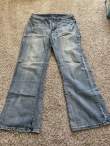 Guess Men&#39;s Boot Cut Denim Blue Jeans Size 33x31 Med Wash Loose Fit - $21.49