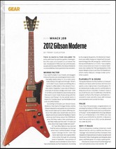 The 2012 Gibson Moderne electric guitar review history article 8 x 11 print - £3.38 GBP