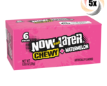5x Packs Now &amp; Later Chewy Watermelon Flavor Candy | 6 Pieces Per Pack |... - £6.55 GBP