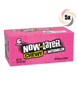 5x Packs Now &amp; Later Chewy Watermelon Flavor Candy | 6 Pieces Per Pack |... - $11.74 CAD