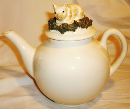 1982 MANN PORCELAIN TEAPOT PIG FIGURINE - £30.11 GBP