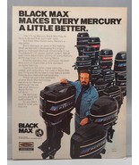 Vintage Magazine Ad Print Design Advertising Black Max Boat Outboard Motors - £9.73 GBP