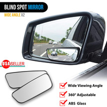 2PCS Blind Spot Mirror Auto 360 Wide Angle Convex Rear Side View Car Truck SUV - £14.15 GBP
