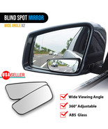 2PCS Blind Spot Mirror Auto 360 Wide Angle Convex Rear Side View Car Tru... - £14.14 GBP