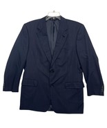 Vintage Burberrys Blazer Mens 42R Blue Wool Super 100s Two Button Sport ... - $111.13 CAD
