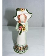 Heather Goldmine 6&quot; Figurine 2002 Blue Sky Corp Girl Holding Flowers 2-b - €30,40 EUR