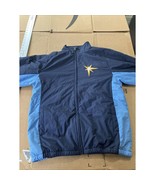 Tampa Bay Rays Blue Youth XL Jacket, Majestic Embroidered Baseball Outer... - $44.55