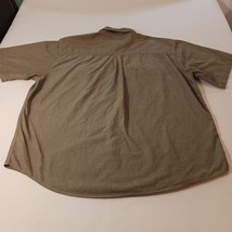 Carhartt S106 MSC Men's Brown Cotton Button-Down Shirt Pocket Short Sleeve Sz XL image 2