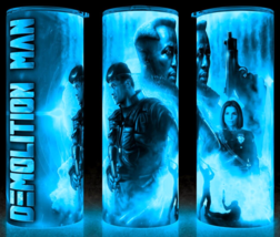 Glow in the Dark Demolition Man 90s SciFi Action Movie Cup Mug Tumbler 2... - £17.87 GBP