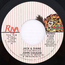 John Cougar – Jack &amp; Diane / Can You Take It - 45 rpm 26, PRC Compton Riva R-210 - £6.55 GBP