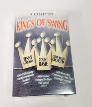 Kings Of Swing 3 Cassette Set 30 Songs Benny Goodman Count Basie Glenn Miller - £5.82 GBP