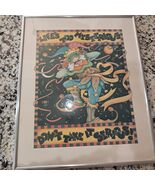 Mary Engelbreit framed art Print Life&#39;s Too Mysterious Jester clown Black - $758.83 MXN