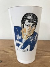 Vintage 70s 7 Eleven Bob Lilly Dallas Cowboys Plastic Slurpee Cup Tumbler - £13.34 GBP
