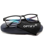 Quadratische, blau geschliffene Computerbrille zum Augenschutz | Null... - £15.87 GBP