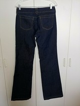 NEW YORK &amp; CO. LADIES LOW-RISE FLARE JEANS-4T-COTTON/POLY/SPANDEX-DK WAS... - $7.69