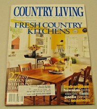 Country Living Magazine August 2000 Fresh Country Kitchens, Hawaiian Prints - $11.14