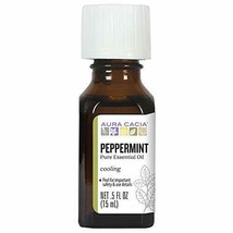 Aura Cacia 100% Pure Peppermint Essential Oil | GC/MS Tested for Purity | 15 ... - $14.24