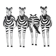 34&quot; African Zebras herd hand-forged metal Wall Frieze Sculpture Relief Plaque - £86.72 GBP
