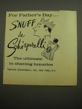 1960 Snuff de Schiaparelli Advertisement - For Father&#39;s Day - £11.70 GBP