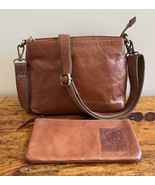 Berliner Bags brown Leather Shoulder Bag Crossbody With Pouch - $67.70 CAD
