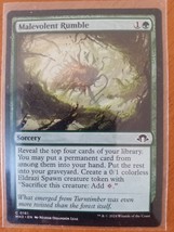 Malevolent Rumble Magic The Gathering Modern Horizons 3 Green 161 Sorcery - $2.61
