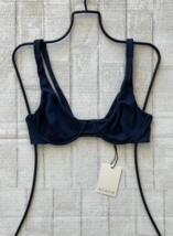 Acacia Swimwear Deep Navy Ribbed &#39;geneva&#39; Underwire Bikini Top (L) Nwt - £95.00 GBP