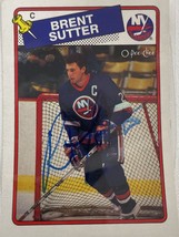 Brent Sutter Signed Autographed 1988 OPC Hockey Card - New York Islanders - £15.75 GBP
