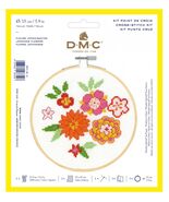 DMC Beginners Cross Stitch Kit XS Japanese Flowers BK1913 - $11.76 CAD