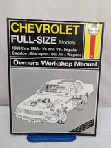 Haynes Chevrolet Full-Size Models 1969 thru 1988 Owners Workshop Manual - $12.00