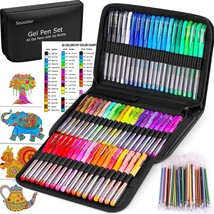 Soucolor 60 Colored Gel Pens For Adult Coloring Books, Deluxe 120 Pack- 60 - $39.99