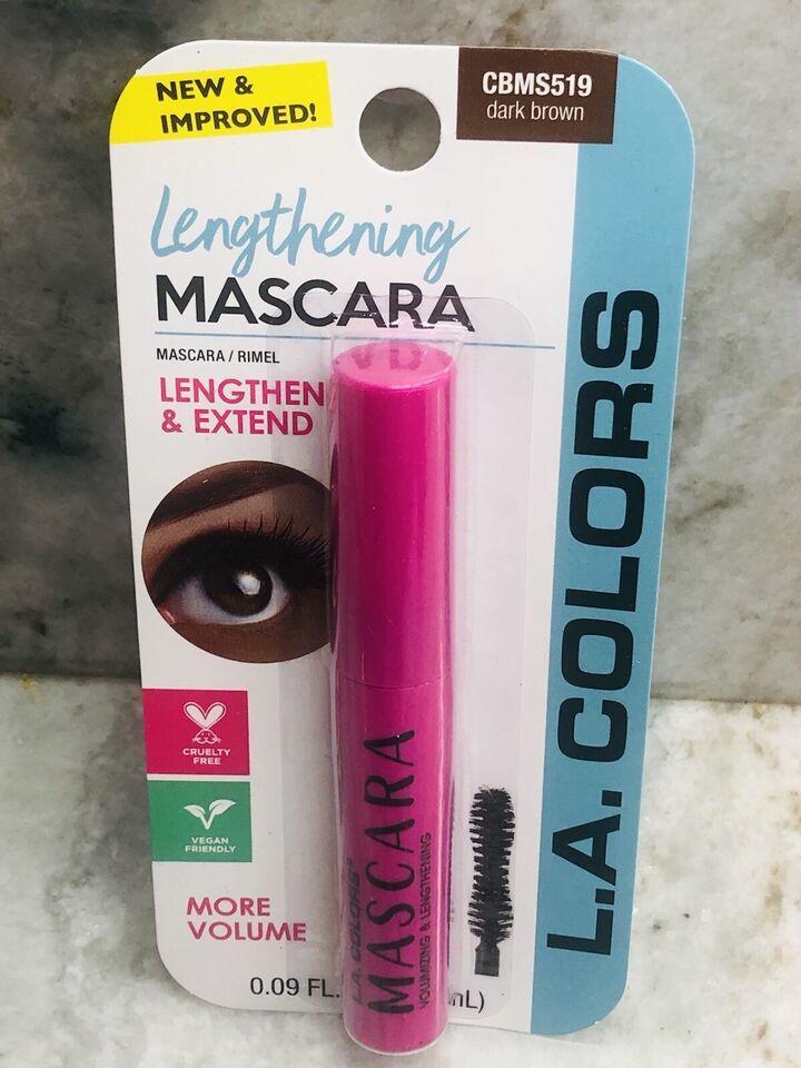 Ship N 24 Hours. New-L.A Colors Lengthening  Mascara/Rimel:Dark Brown