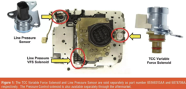 Chrysler Dodge 62TE Solenoid Pack w/ TCC & LPS Sensors fits Chrysler 2006 UP OEM image 9