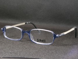 Schott Nyc SH509 53A Transparent Blue Rare Eyeglasses Glasses 49-18-143 (Notes) - $25.74