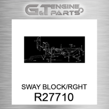R27710 SWAY BLOCK/RGHT fits JOHN DEERE (New OEM) - $177.80