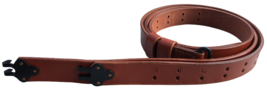 WW2 M1 Garand 1907 Oil Pull-Up Drum Dyed Leather Sling-Brown - $23.19