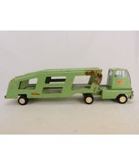 Tonka Pressed Metal Car Hauler, Lime Green, Vintage 1960s Tractor/Traile... - $66.94 CAD