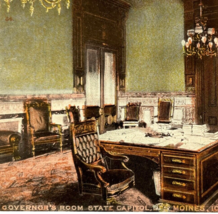 Governor&#39;s Room State Capitol, Des Moines, Iowa, vintage postcard - £9.43 GBP