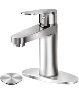 SOKA Brass Bathroom Faucet Matte Black Bathroom Sink Faucet Black with P... - $32.99