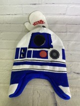 Disney Star Wars R2-D2 Toddler Boys Knit Beanie Hat Cap and Mittens Set NEW - £13.80 GBP