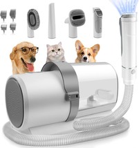 Dog Grooming Kit, 5 in 1 Pet Grooming Vacuum with 4 Hair Dog - £70.55 GBP
