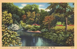 Nos-Lot Di 15 Greetings From Dairyland New York ~ 1940s Giardino Vista Cartoline - £9.13 GBP