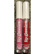 “ Fearless Ruby” &amp; &quot;Boldy Pink&quot; Lip Glossies 0.11 oz 2pc. Bath &amp; Body Wo... - £18.05 GBP