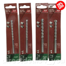 ACE 3/16&quot;, 5/16&quot; x 4&quot;  Rotary Drill Bit Set of 4 - £14.85 GBP