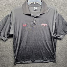 Under Armour Maryland Terrapins Polo Shirt Men&#39;s Sz M Black Plain Logo T... - £21.30 GBP